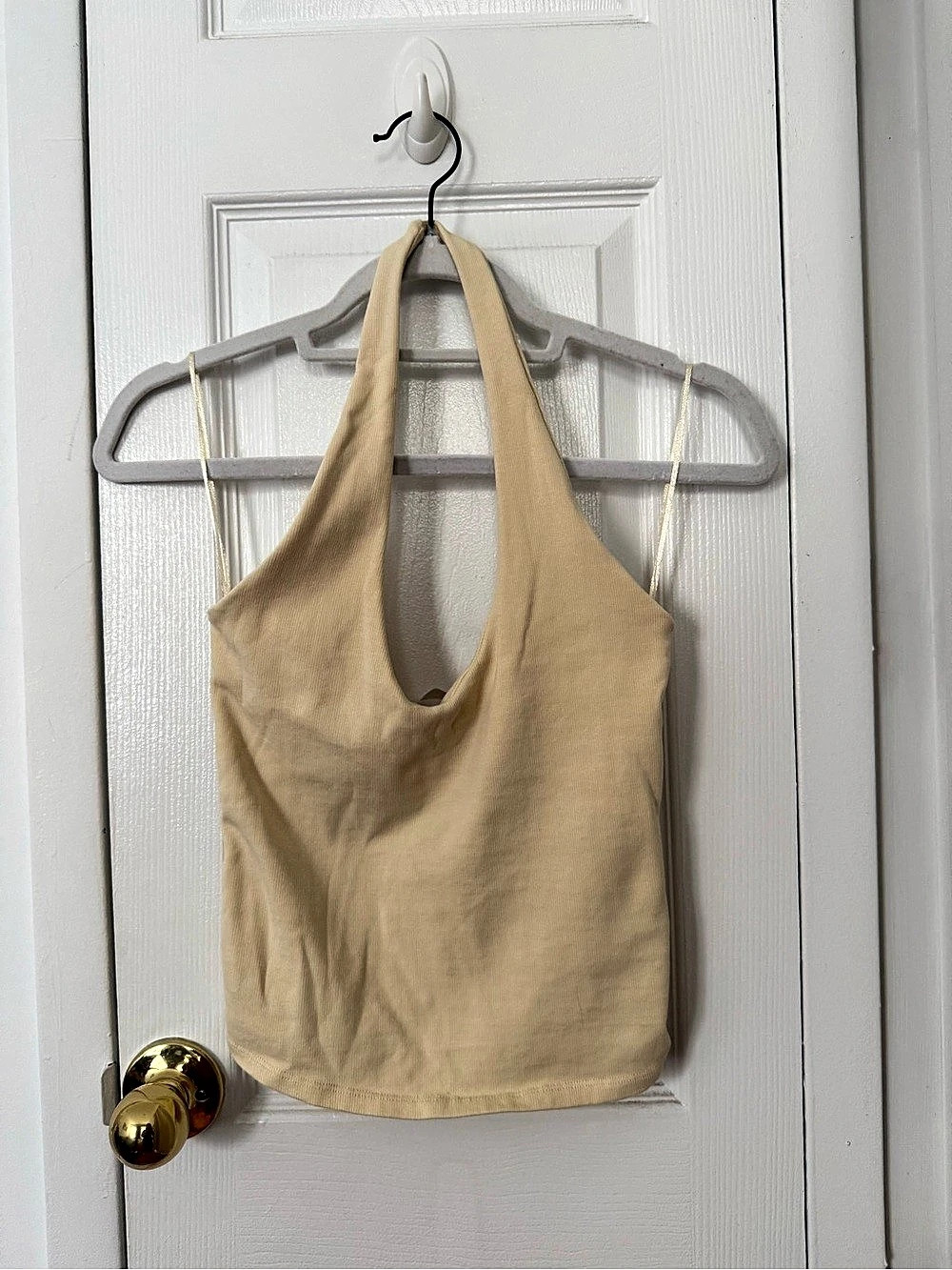 Zara Women's Tank Top in Beige Size Medium Like New